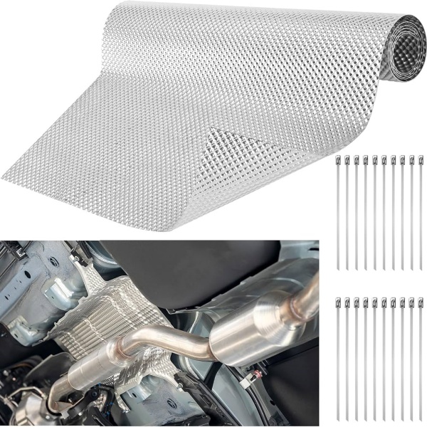 embossed heat shield material