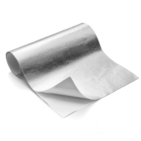 Self adhesive aluminum heat shield for vehicle floor pan Self adhesive aluminum heat shield for vehicle floor pan