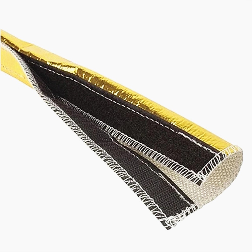 Heat Shroud Gold: Speciaal ontwikkelde thermische en slijtvaste bescherming voor kritieke leidingen en bedrading. Installatie zonder loskoppelen.